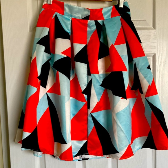 Fit and Flare Polyester skirt. Size M - Picture 1 of 6